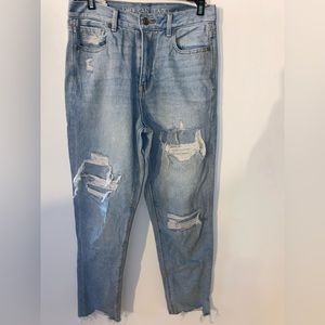 Light Blue Faux Ripped Jeans from American Eagle